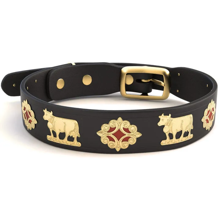 1 1/4" Medium Contemporary Swiss Dog Collar