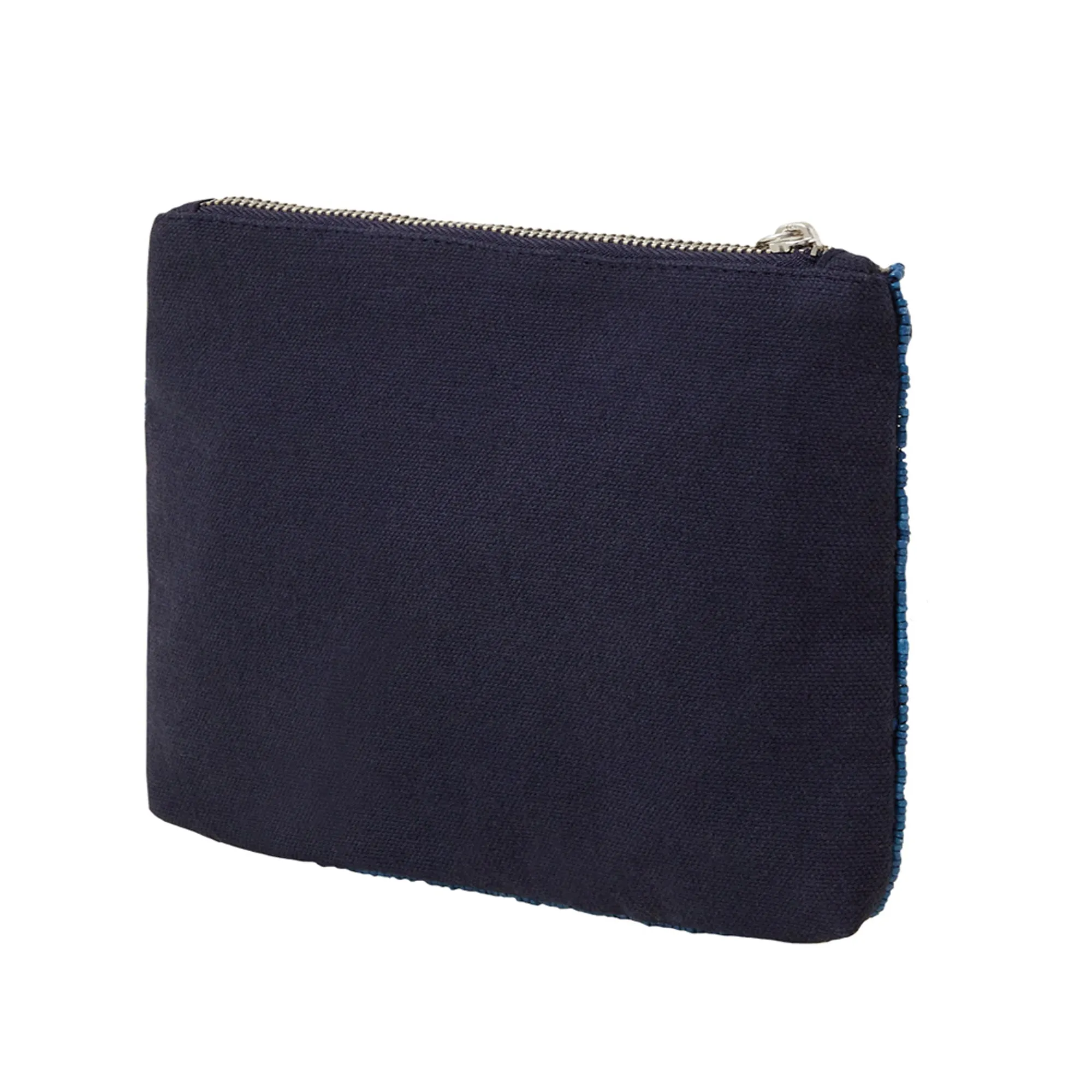 Accessorize London Women's Blue Embellished Mirror Pouch