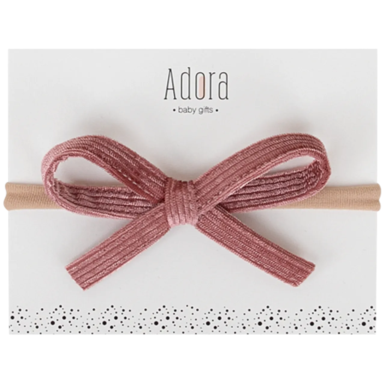 Adora Mini Corduroy Bow Headbands