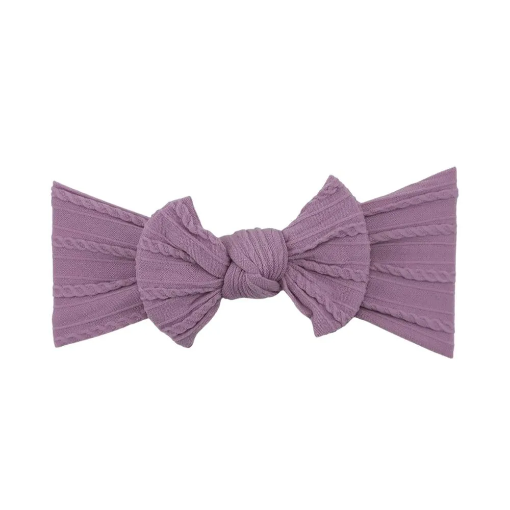 Baby Top Knot Single Bow Headband Orchid