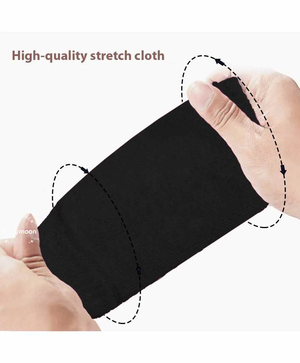 Babymoon Baby Kids Knee Pads AntiSlip Stretchable Knee Cap Elbow Safety - Black