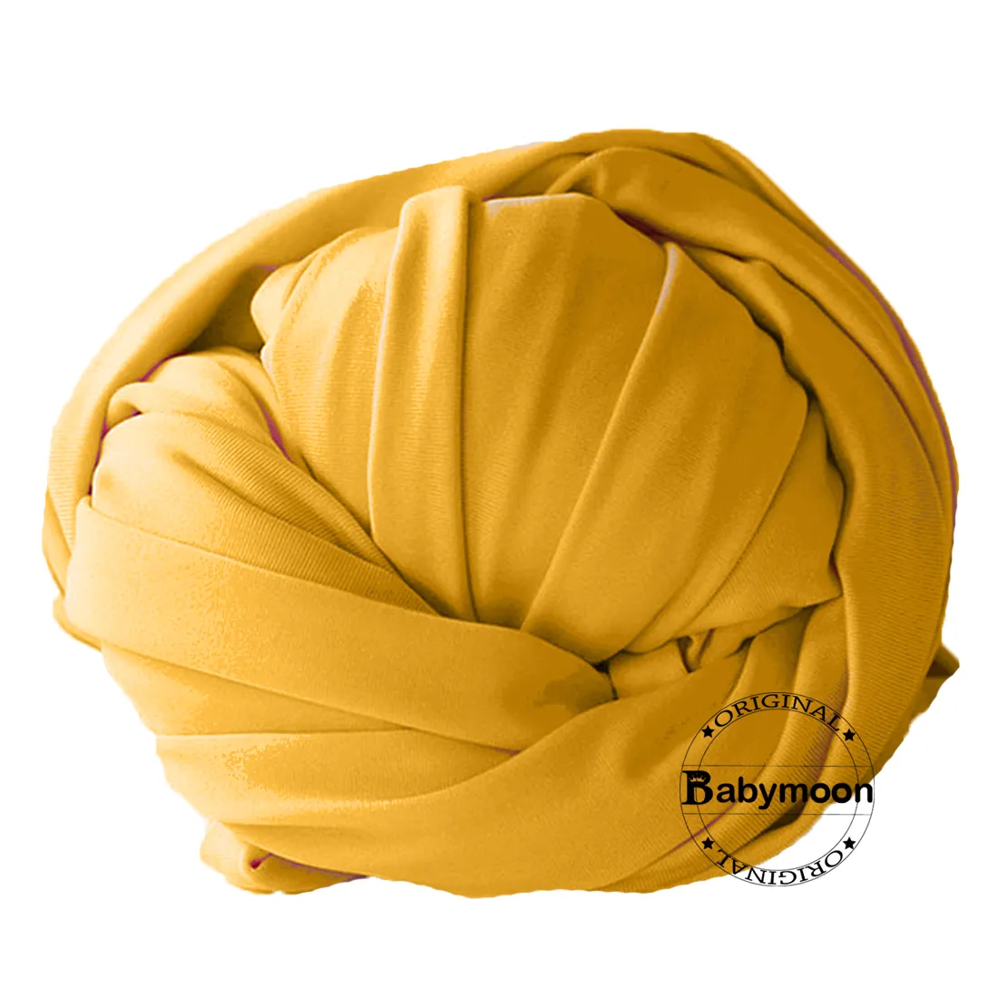 Babymoon Jersey Stretchble Baby Photography Shoot Wrap Cloth- Yellow