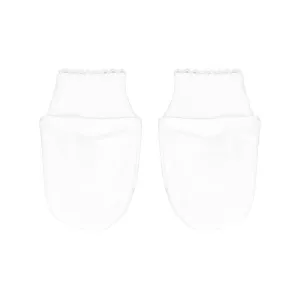 Basic Solid Mittens White