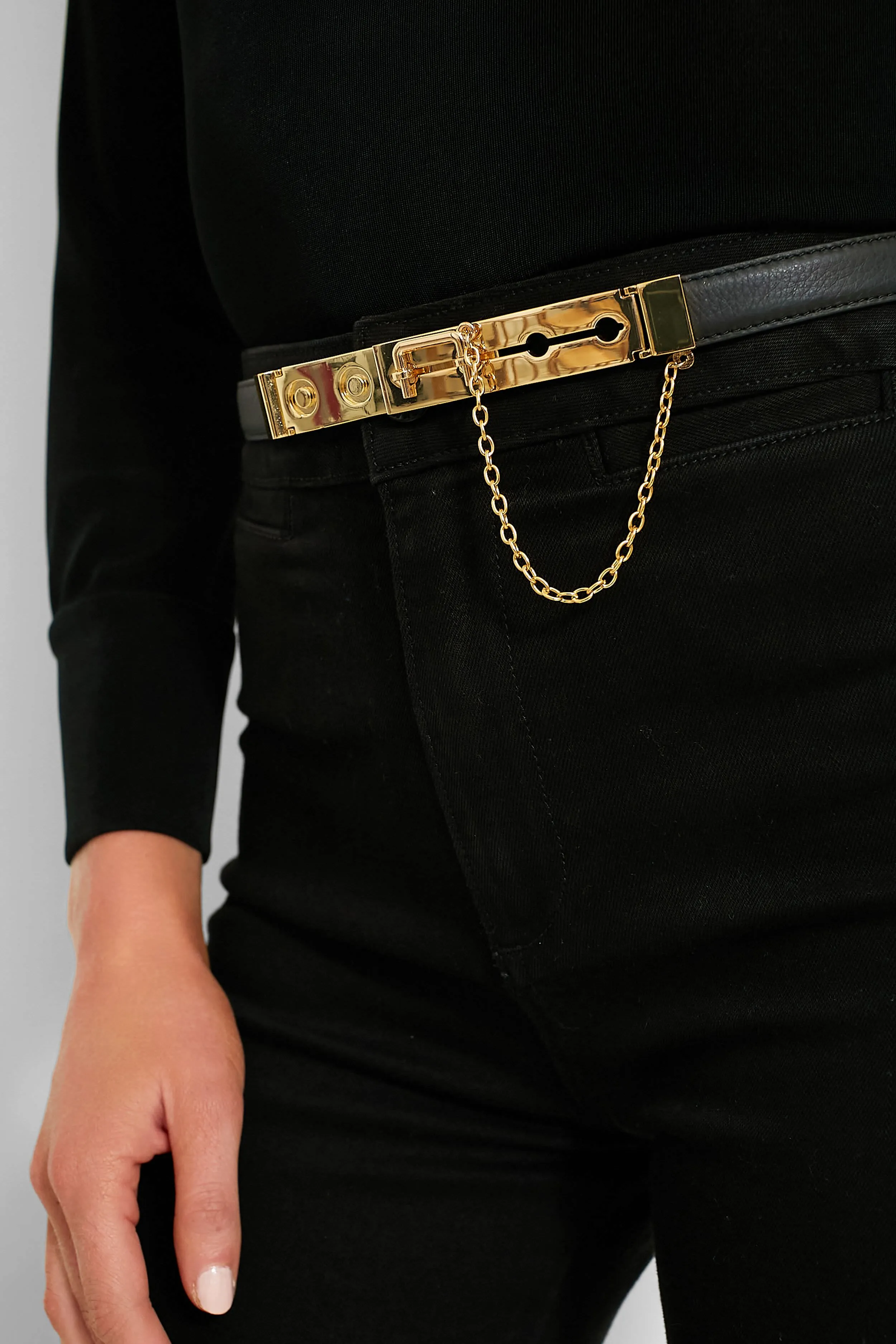 Black and Gold Tara Belt