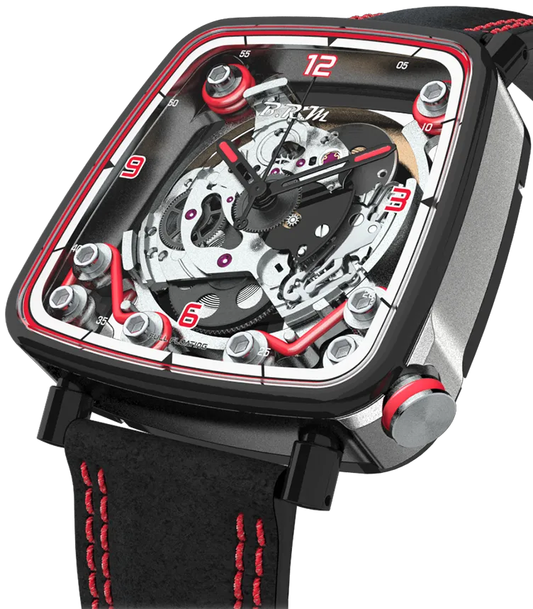 BM Watch FF39-4 Grey Titanium Black PVD Red