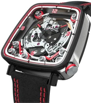 BM Watch FF39-4 Grey Titanium Black PVD Red