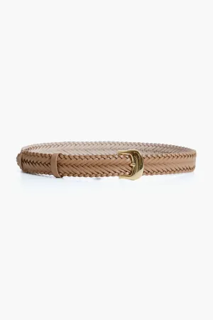 Camel Talia Braid Belt