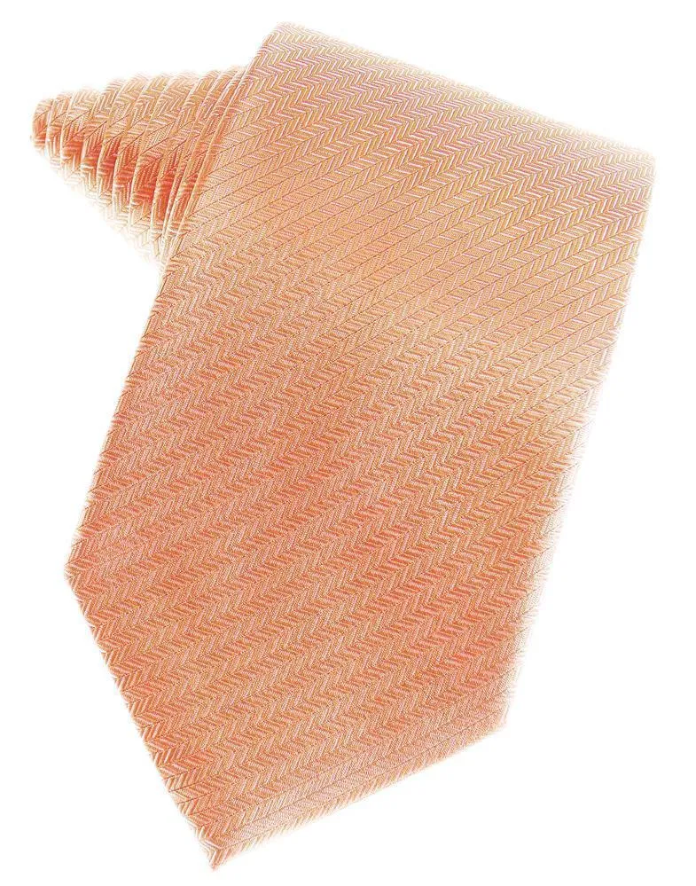 Cinnamon Herringbone Necktie