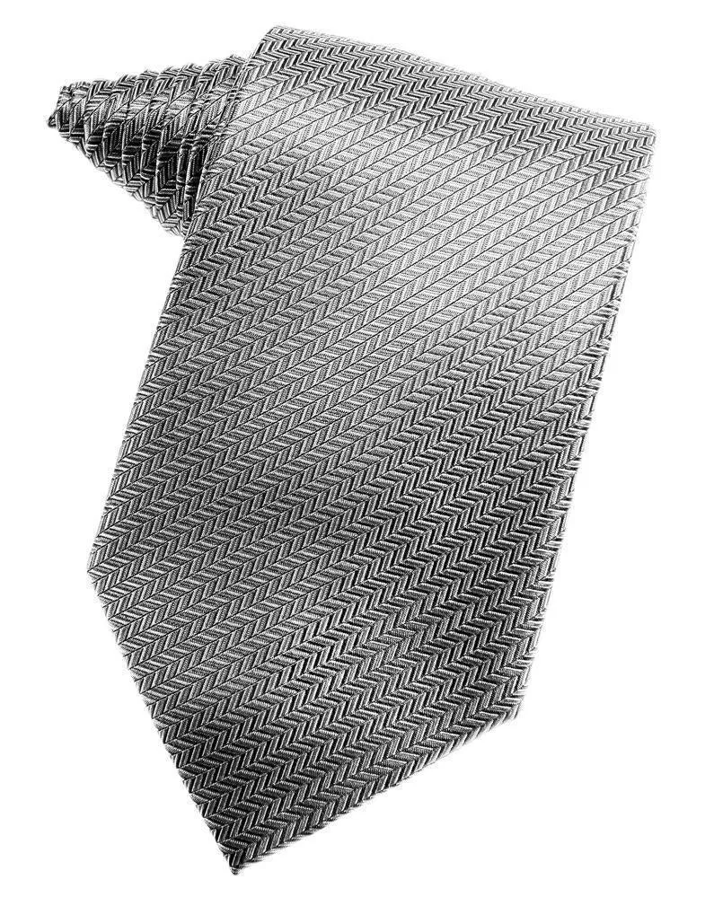 Claret Herringbone Necktie