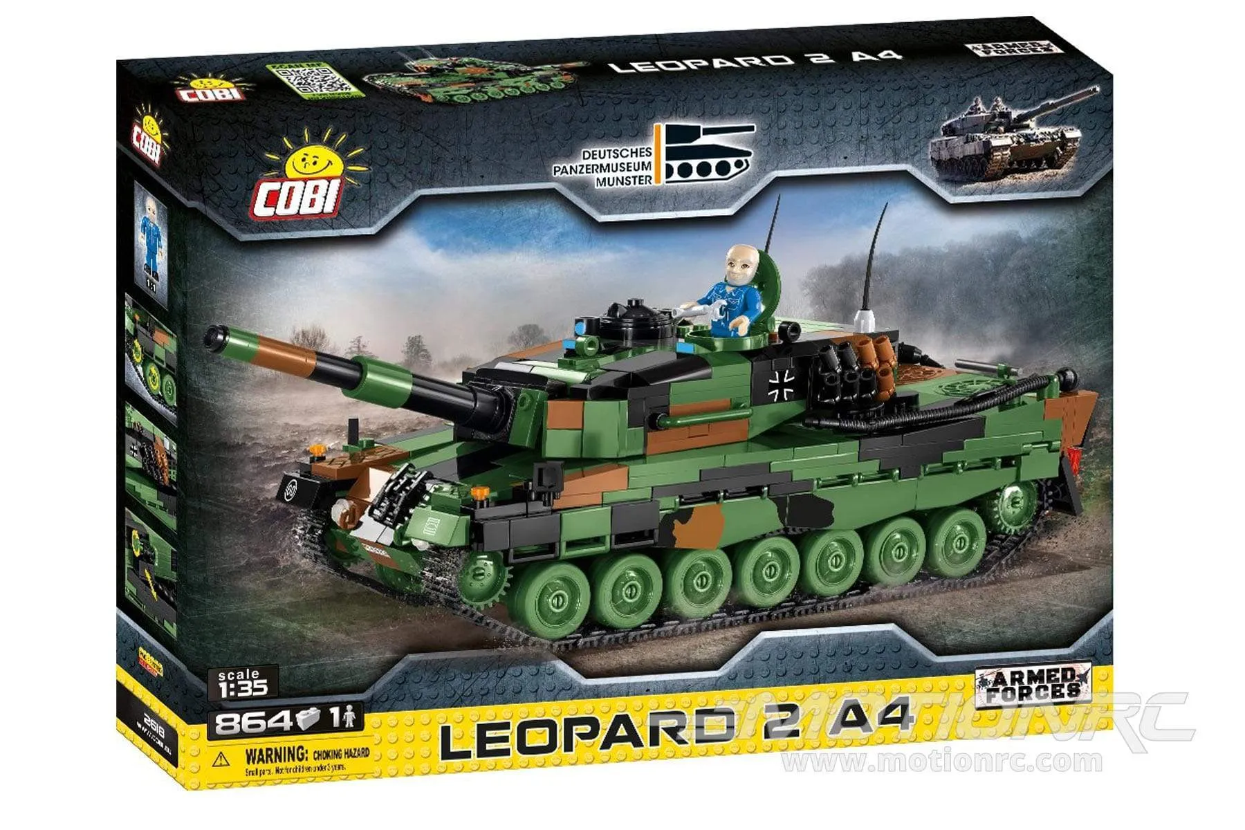 COBI Leopard 2 A4 1:35 Scale Tank Building Block Set