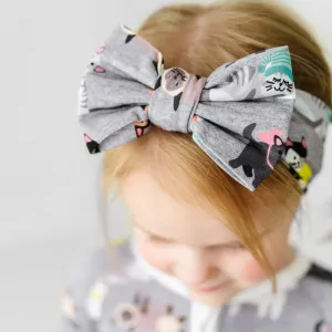 Cozy Cats Luxe Bow Headband