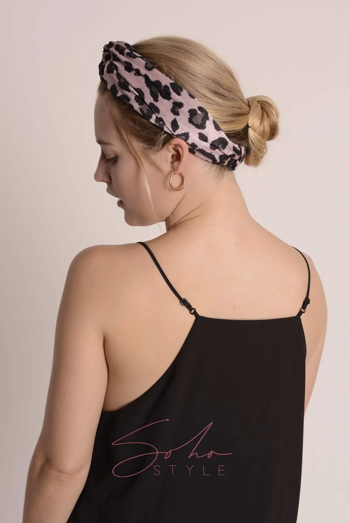 Deluxe Pink Leopard Print Headband