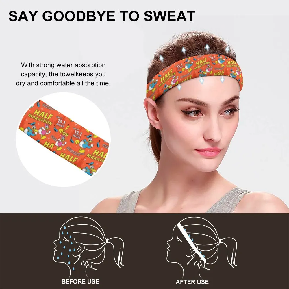 Donald And Daisy Half Marathon Sports Sweat Headband