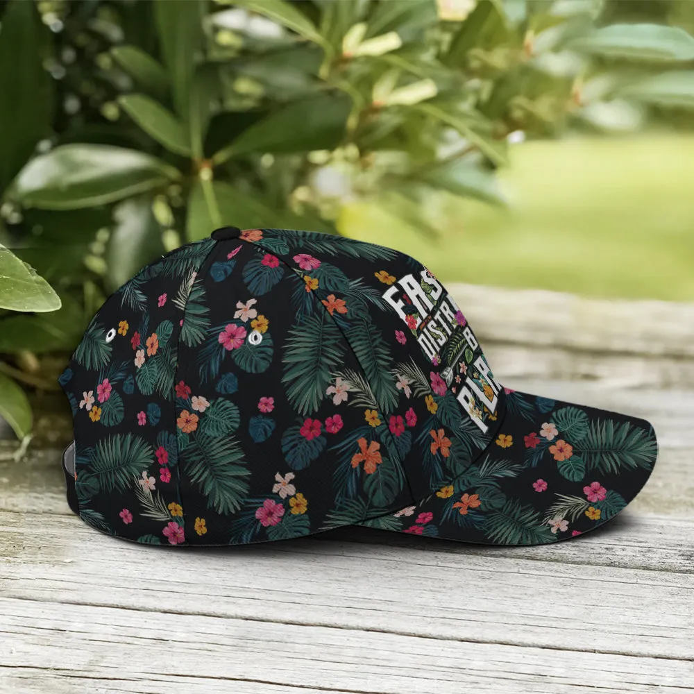 Easily Distracted By Plants Tropical Style Baseball Cap Coolspod