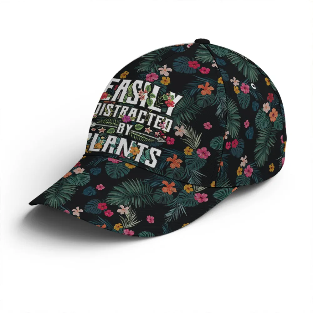 Easily Distracted By Plants Tropical Style Baseball Cap Coolspod