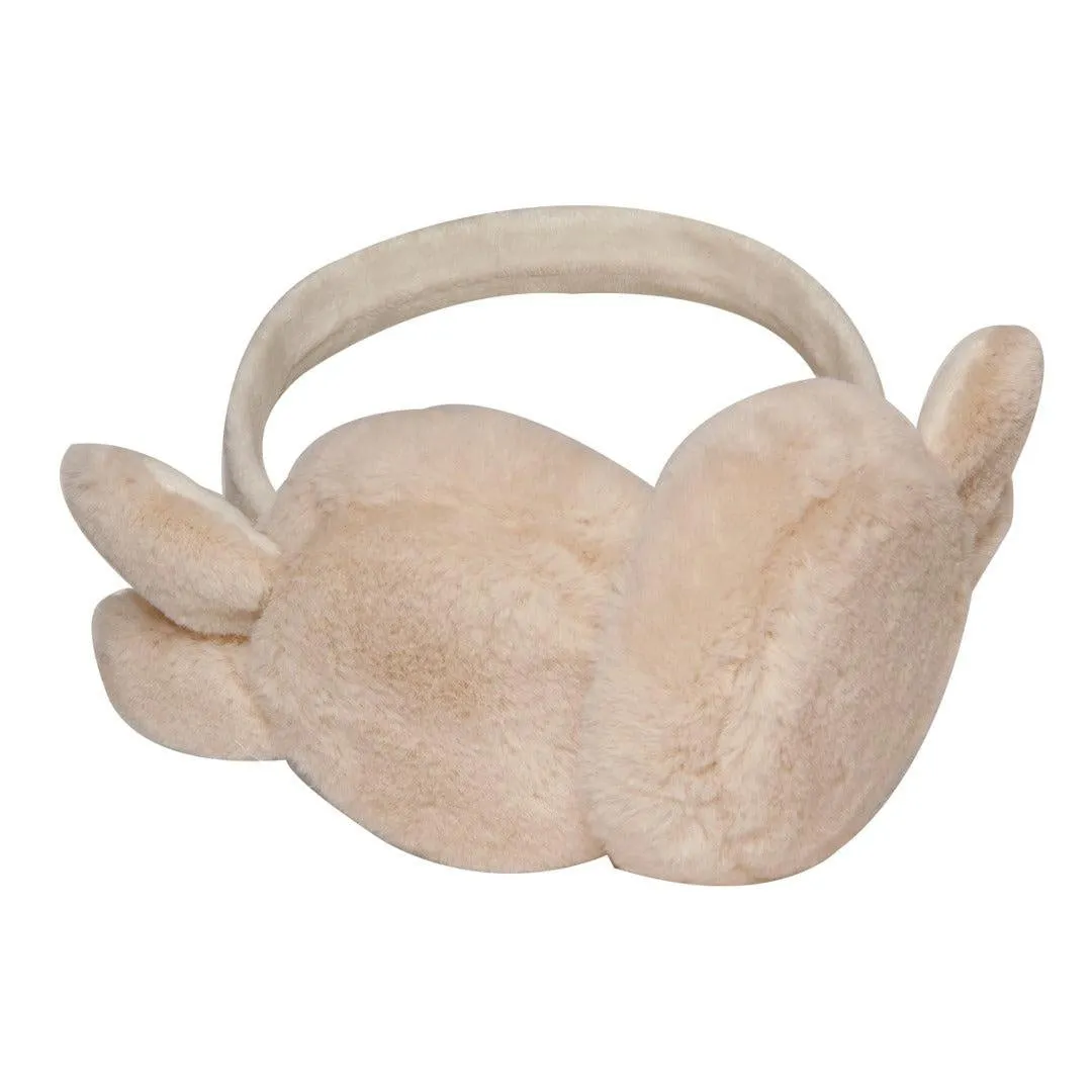 FabSeasons Beige Bunny Winter Outdoor Ear Muffs