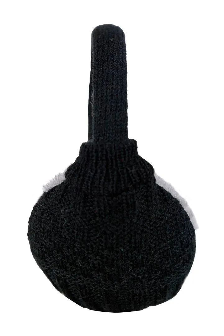 FabSeasons BlackGrey Knitted Winter Outdoor Ear Muffs