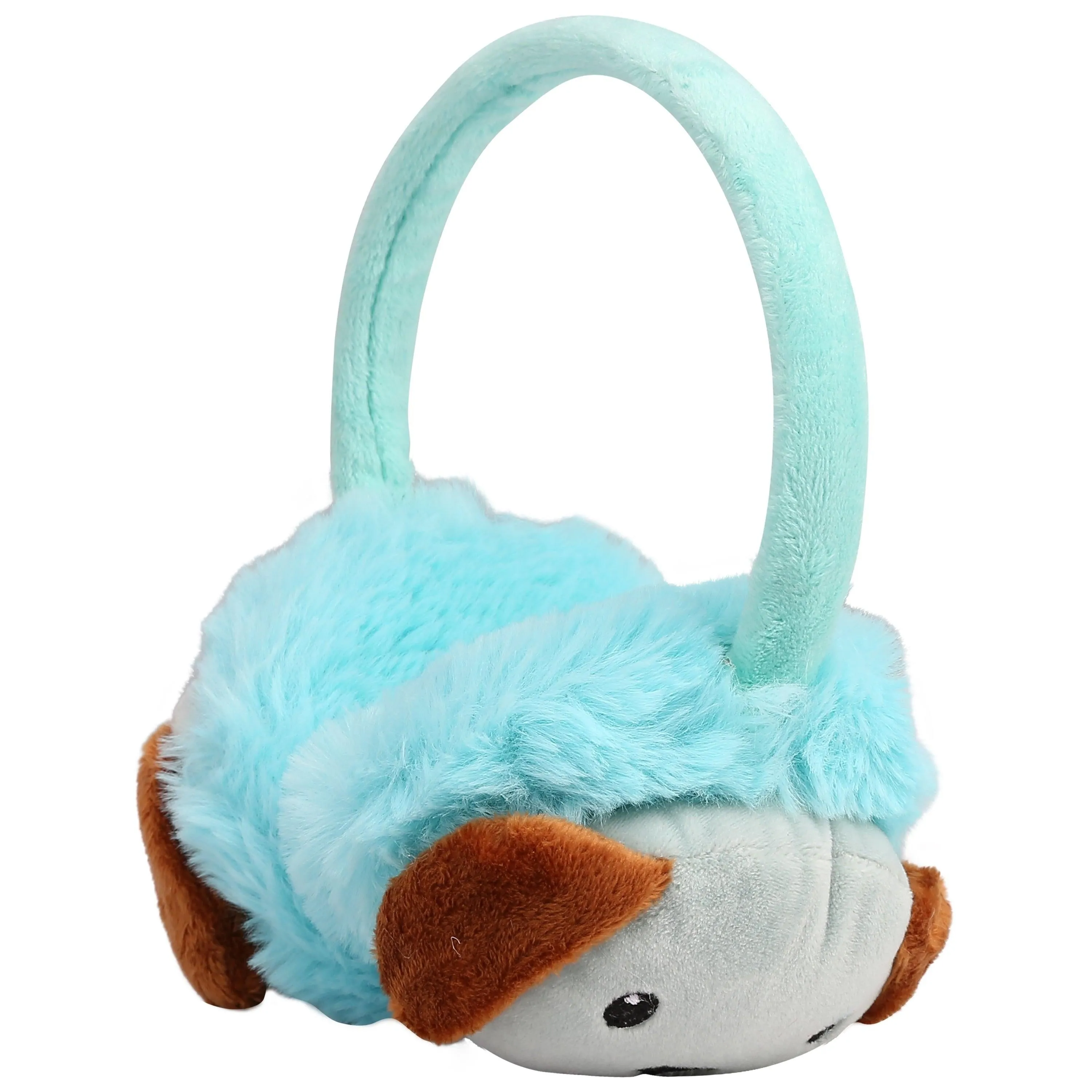 FabSeasons Blue Winter Outdoor Puppy face Ear Muffs