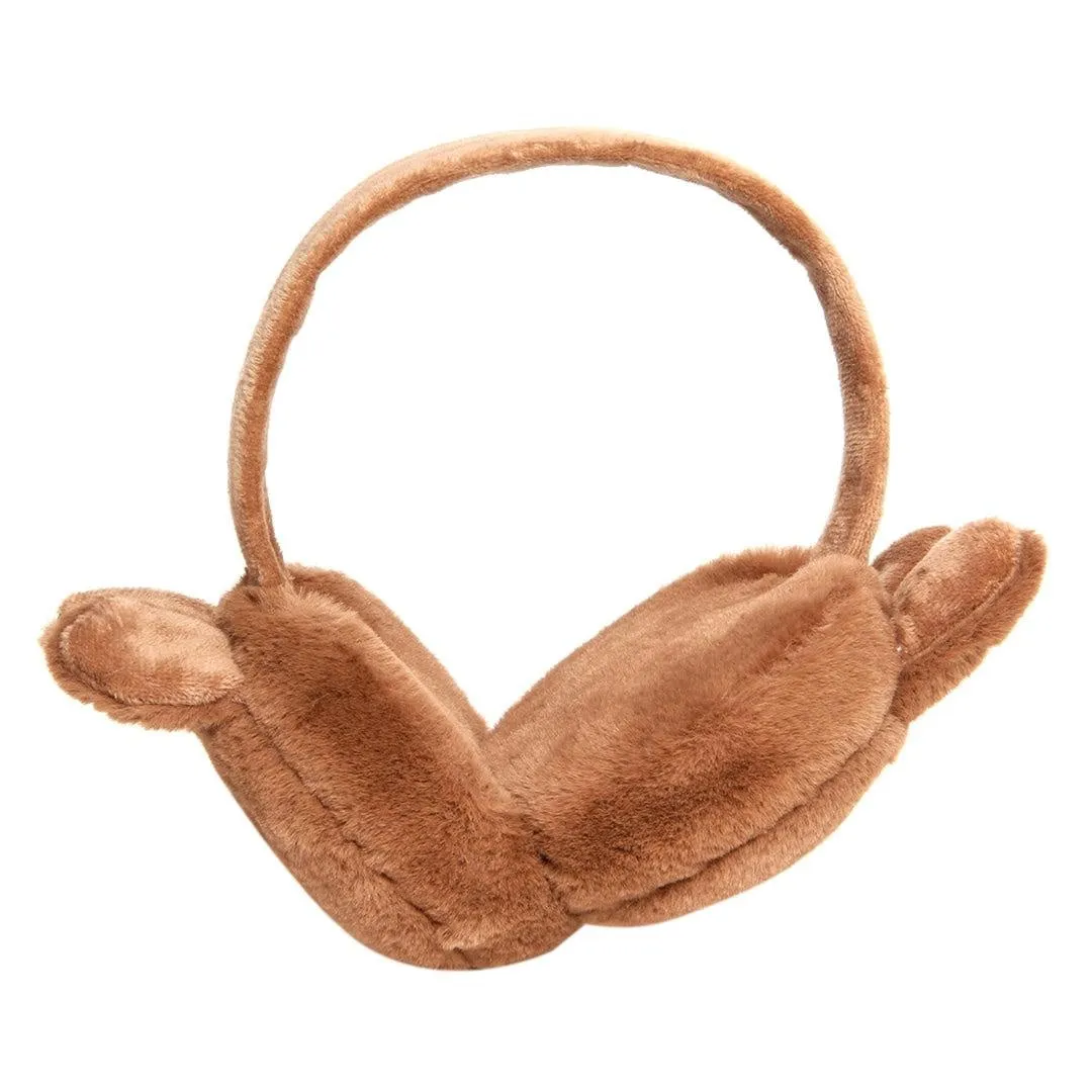 FabSeasons Brown Bunny Winter Outdoor Ear Muffs