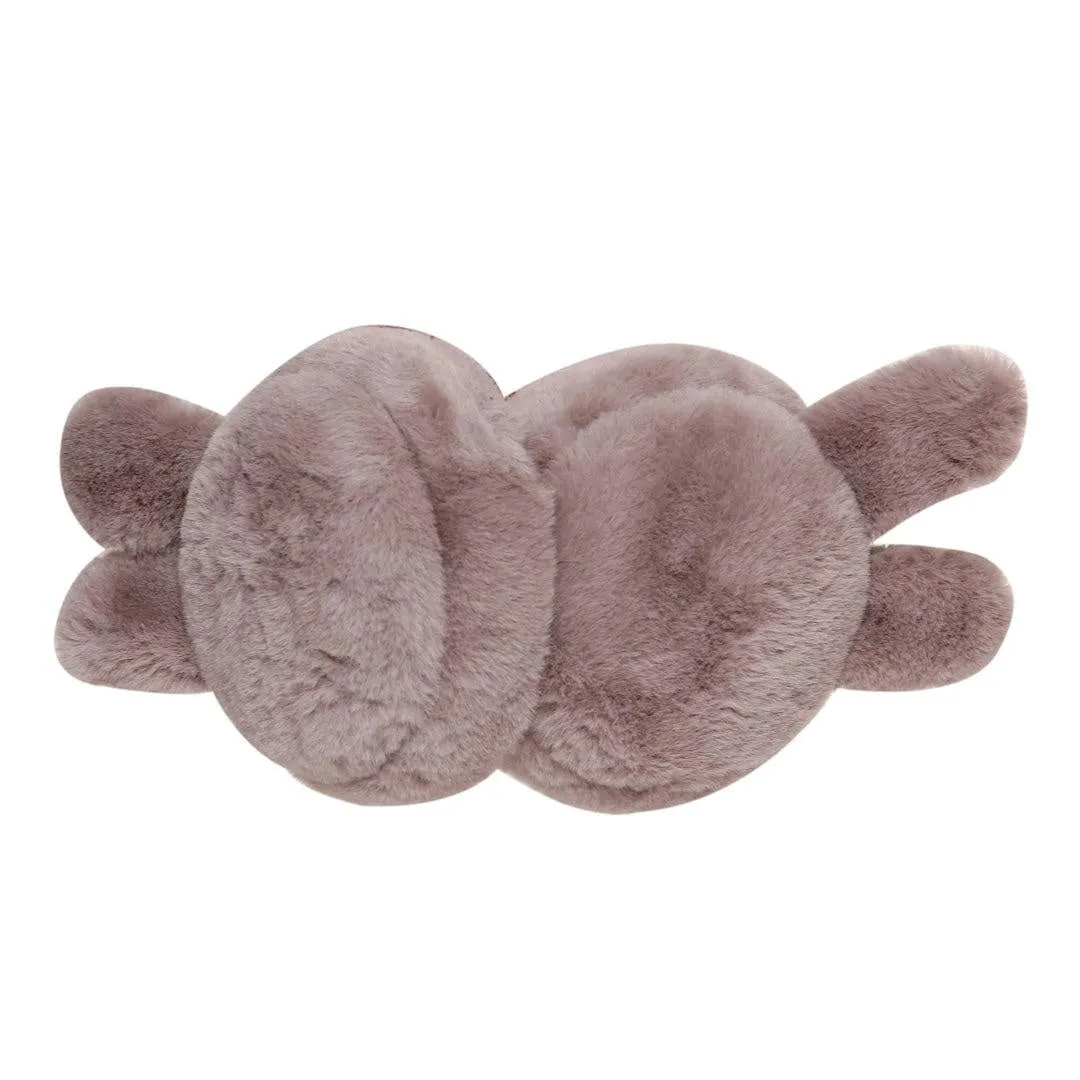 FabSeasons Grey Bunny Winter Outdoor Ear Muffs