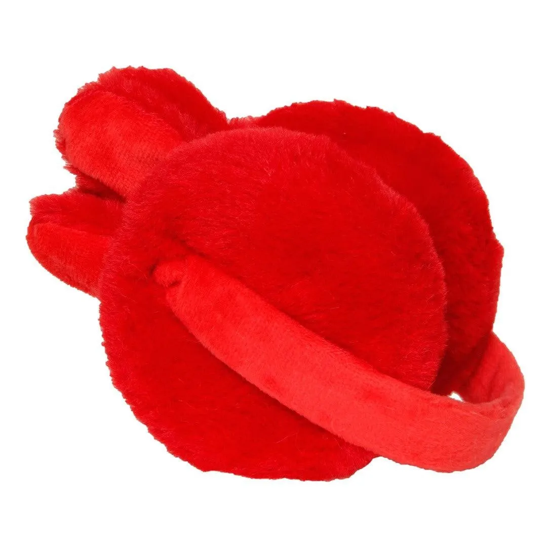 FabSeasons Red Bunny Winter Outdoor Ear Muffs