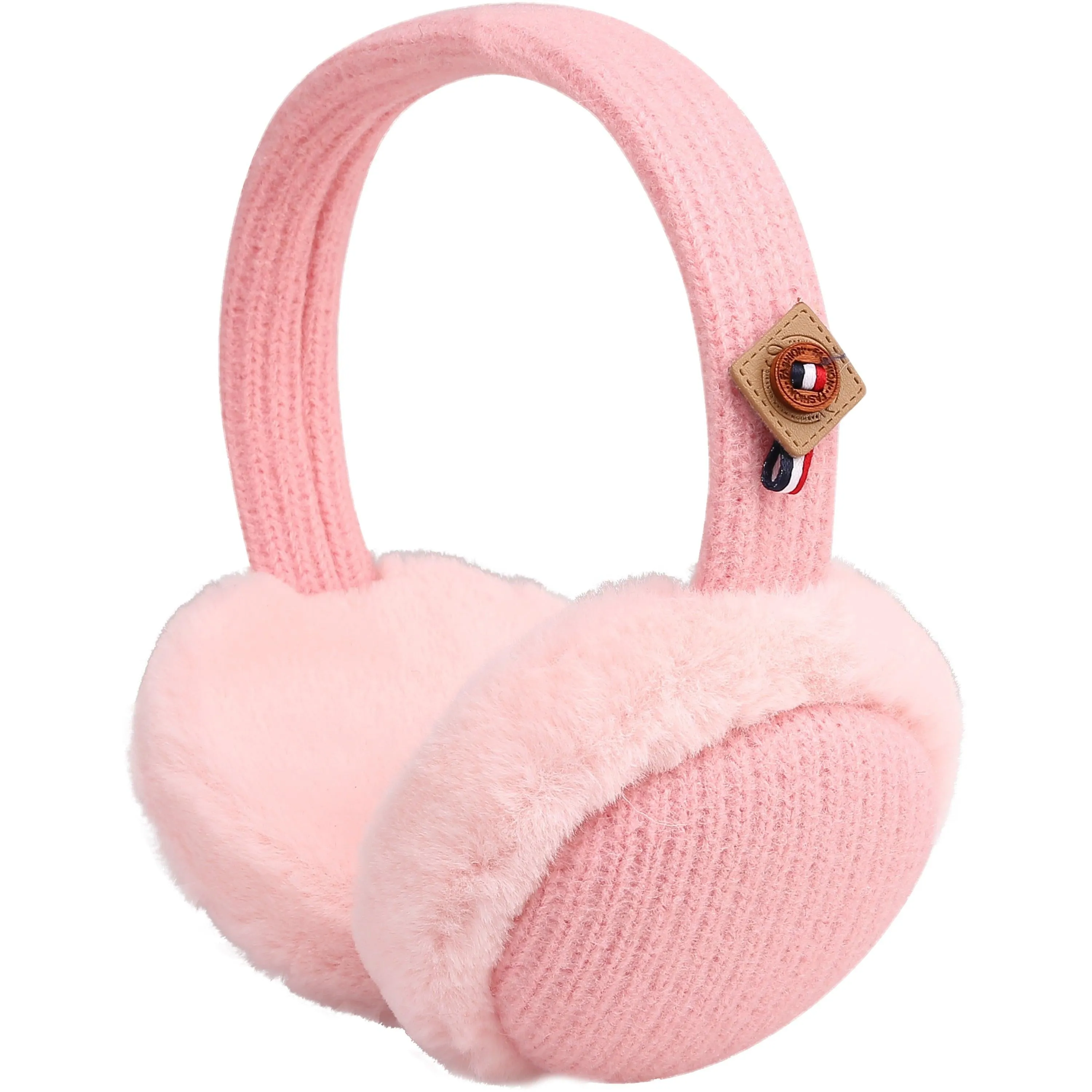 FabSeasons Simple Baby Pink Winter Outdoor EarMuffs