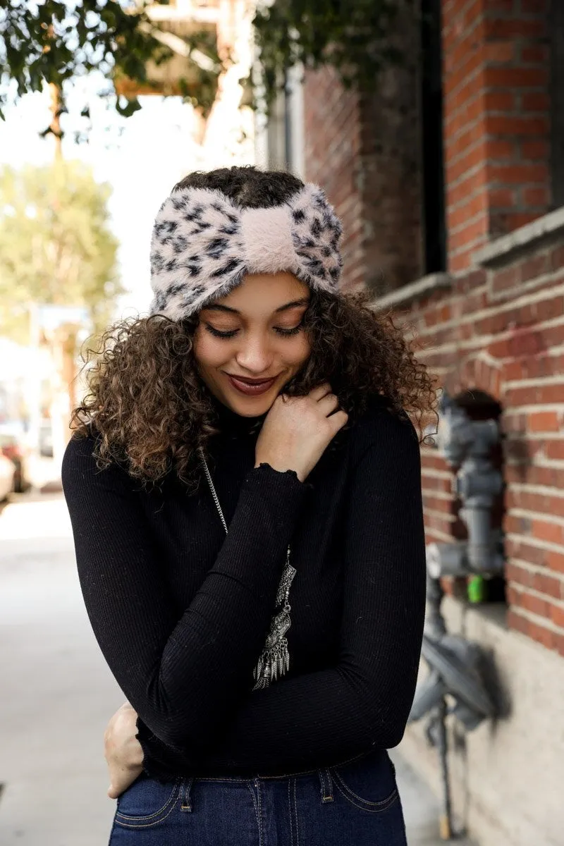 Faux Leopard Head Wrap