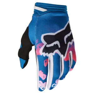 Fox Racing  Youth 180 Morphic Gloves Padded Palm Secure Fit Off-Road Blueberry