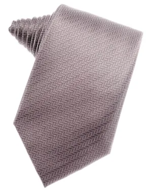 Frosty Pink Herringbone Necktie