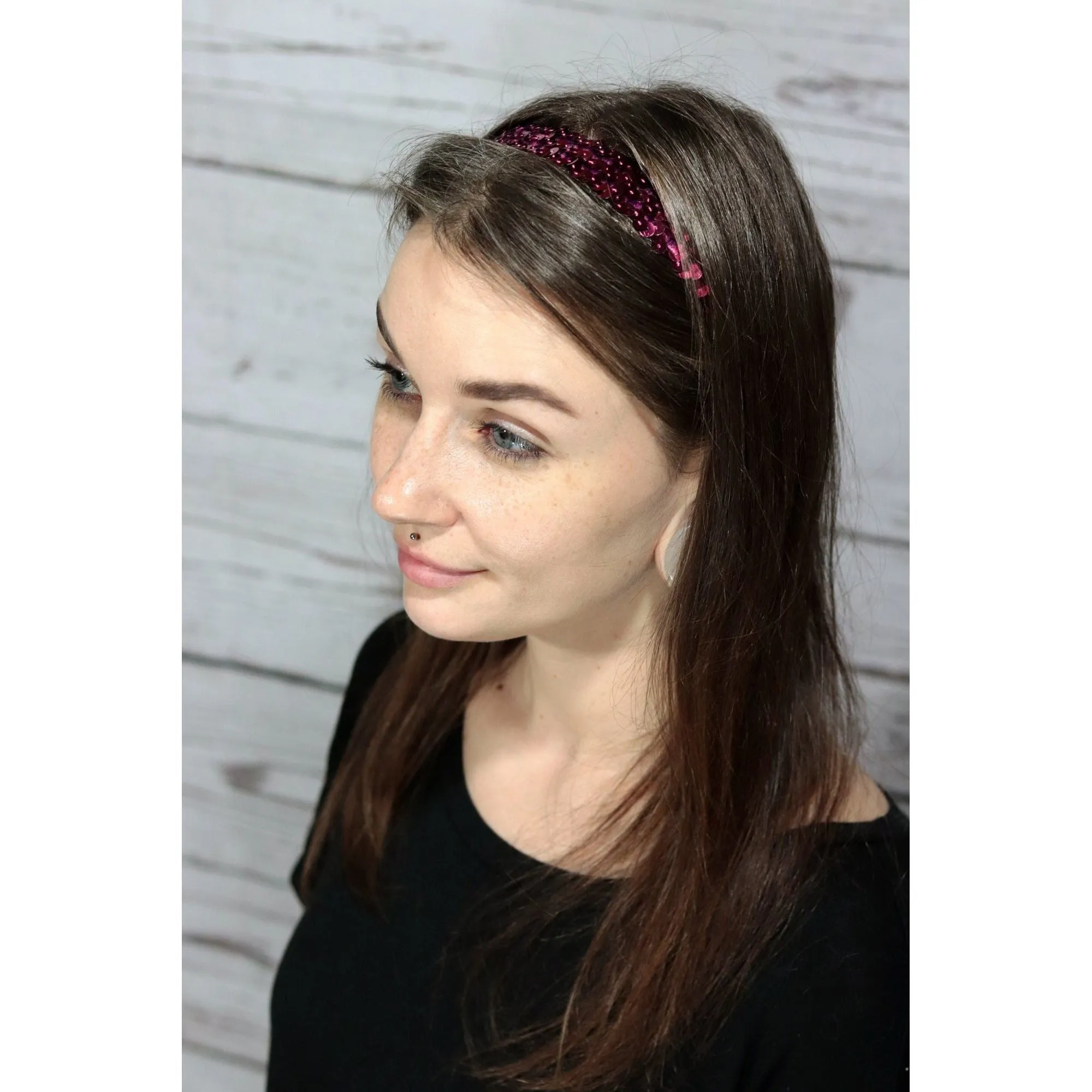 Green Sequin Headband