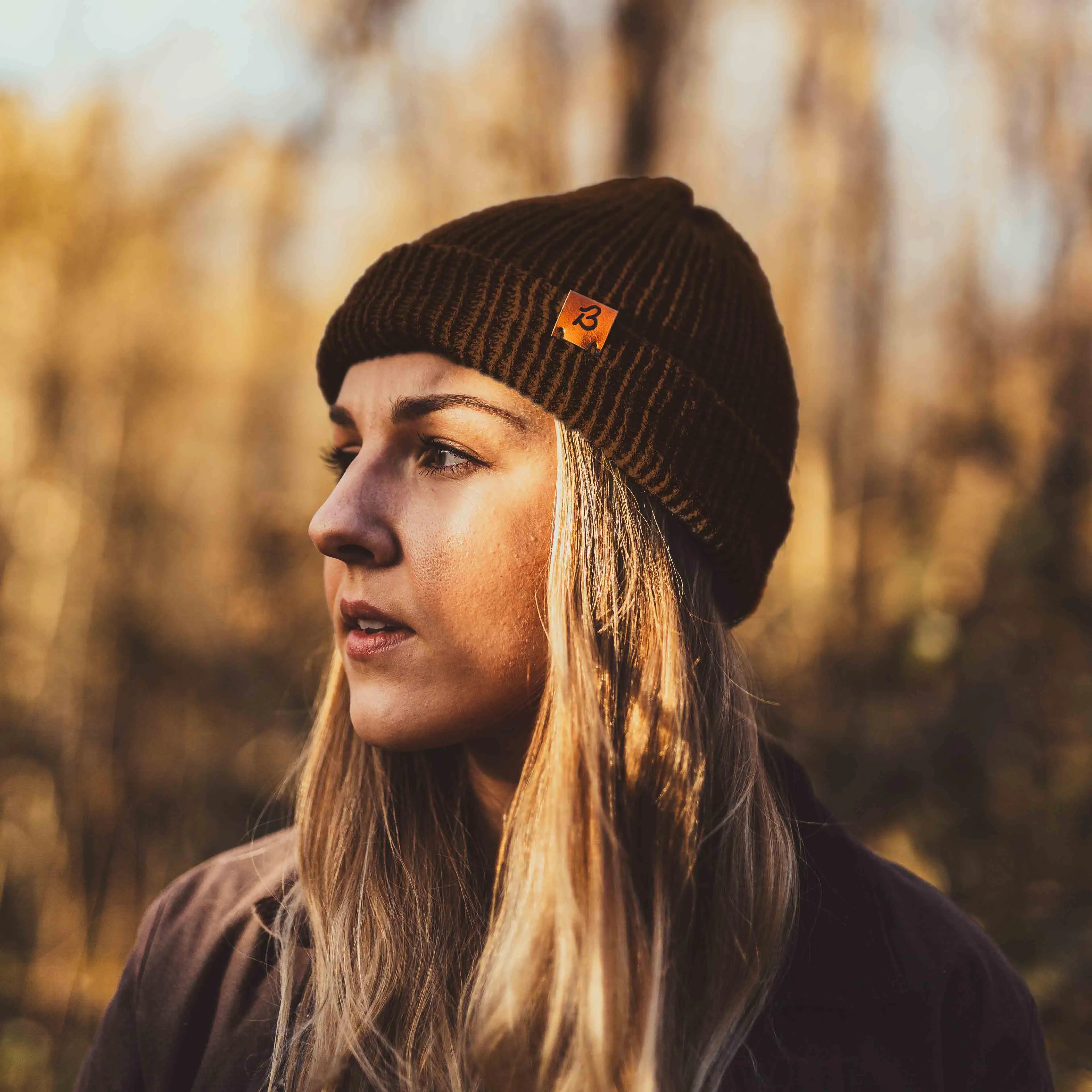 Grey Mix Wooly Beanie Hat