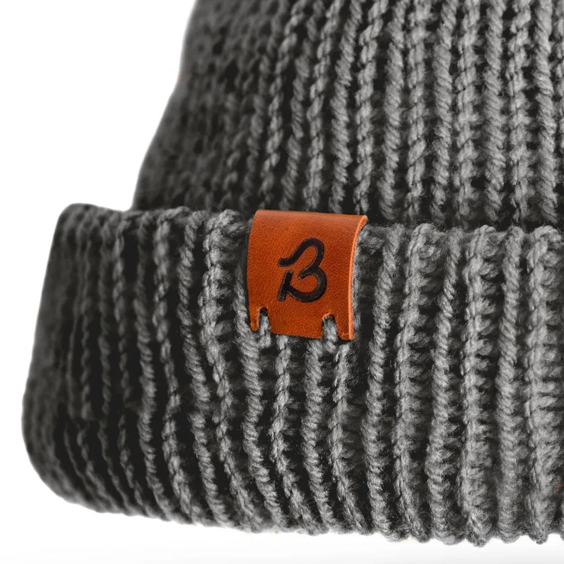 Grey Mix Wooly Beanie Hat