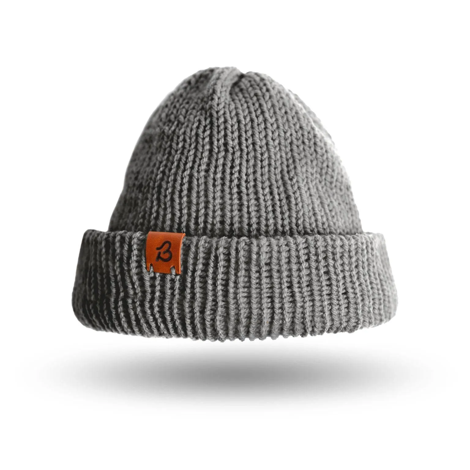 Grey Mix Wooly Beanie Hat