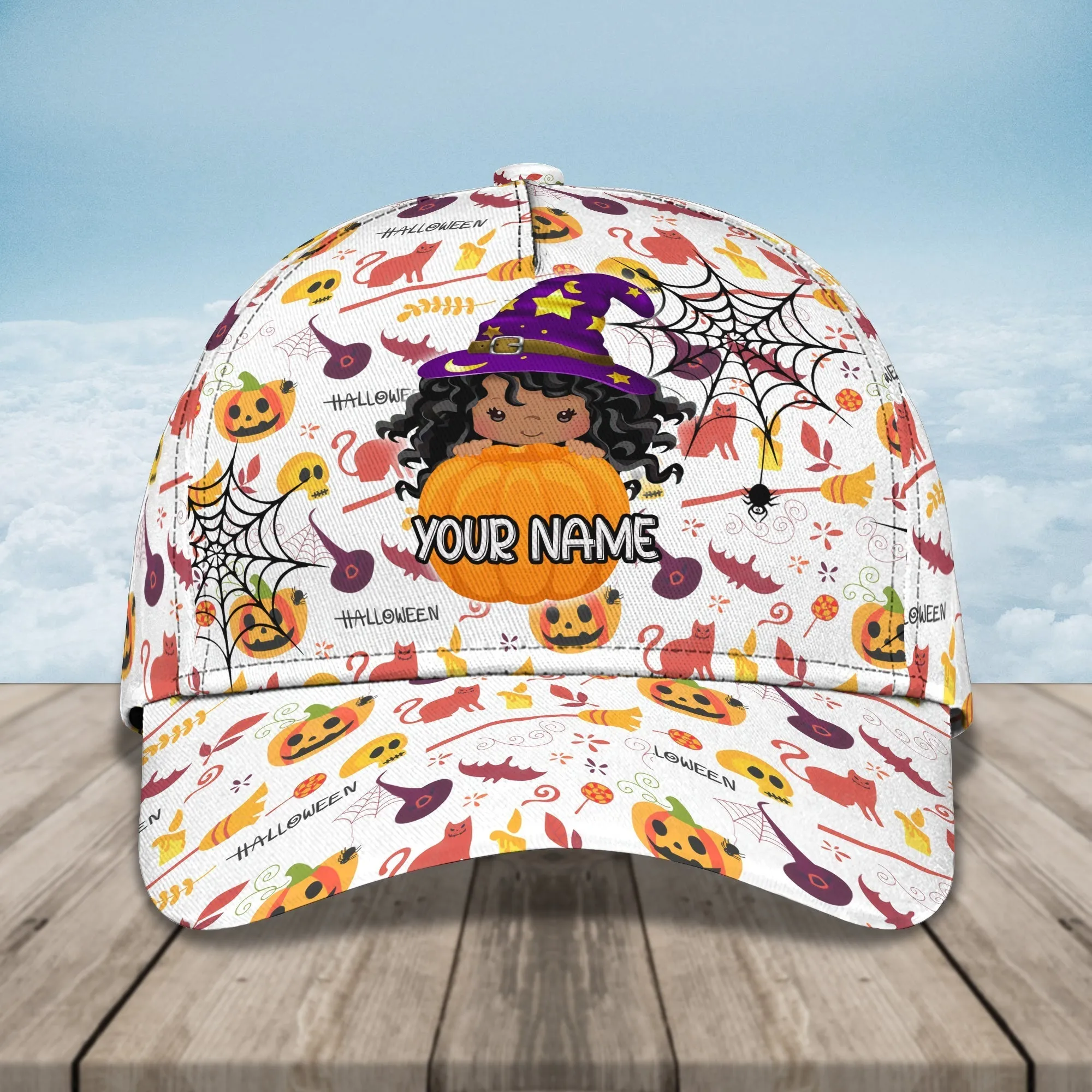 Halloween Crewnecks Hats, Custom Name Baseball Cap Halloween Gifts For Mimi Mom