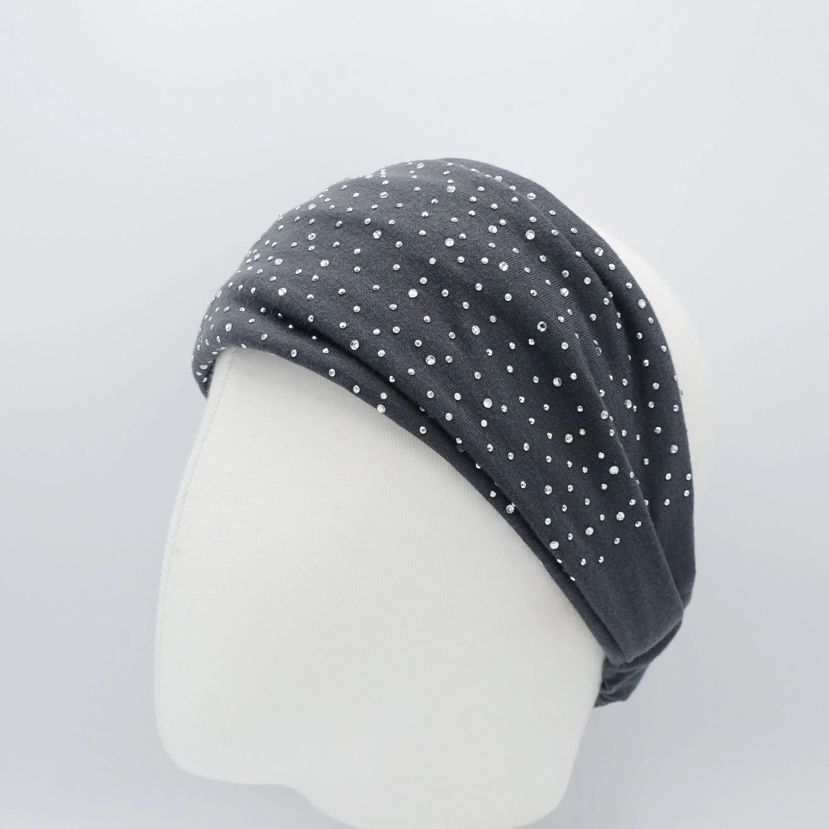 hotfix embellished headband Cotton elastic fashion headband for women