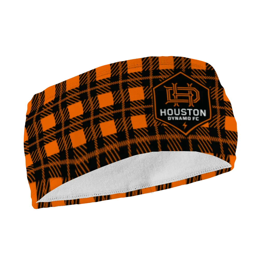 Houston Dynamo Fleece Headband: Plaid