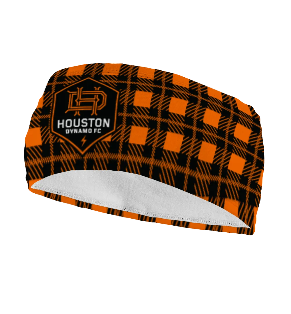 Houston Dynamo Fleece Headband: Plaid