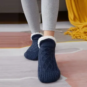 Indoor Comfort Socks With Non Slip Sole