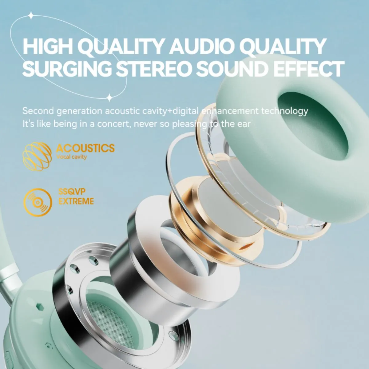 KE-30 Wireless Headphones for Kids Adults