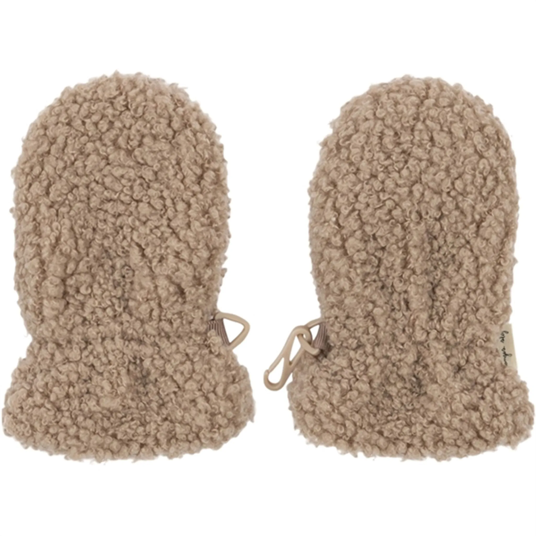 Konges Sløjd Oxford Tan Grizz Teddy Baby Mittens