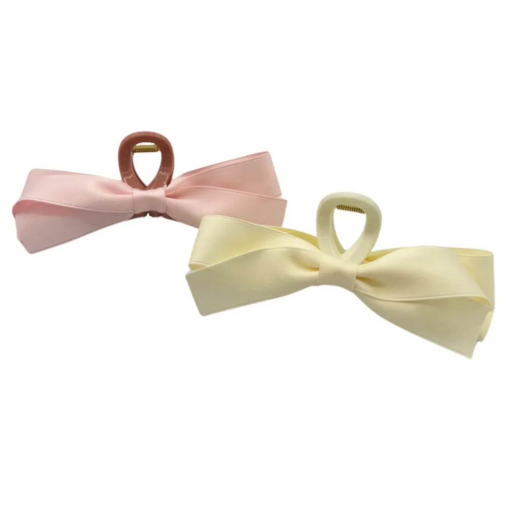 Large Bow Clip - Ivory