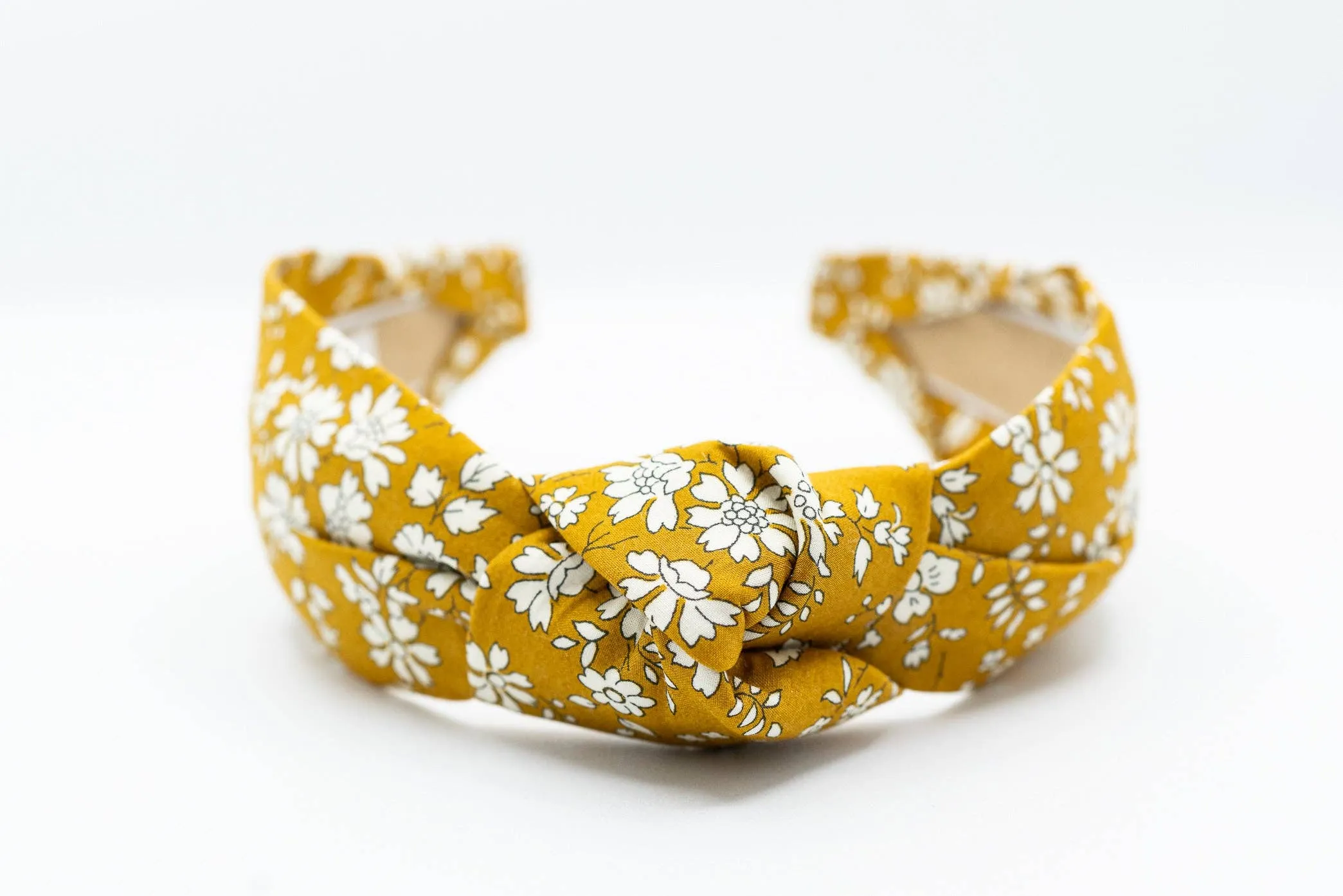 Liberty of London Mustard Floral Knot Headband