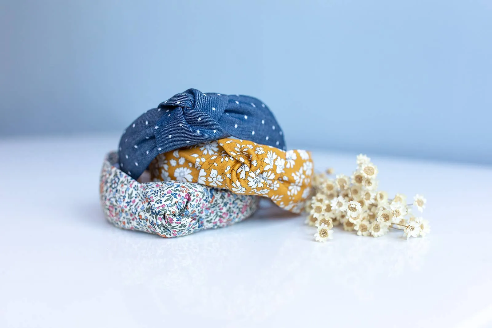 Liberty of London Mustard Floral Knot Headband