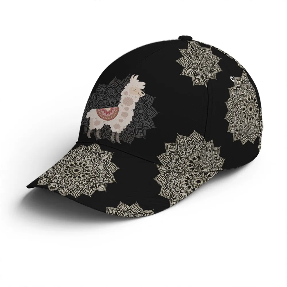 Llama Mandala Pattern Baseball Cap Coolspod