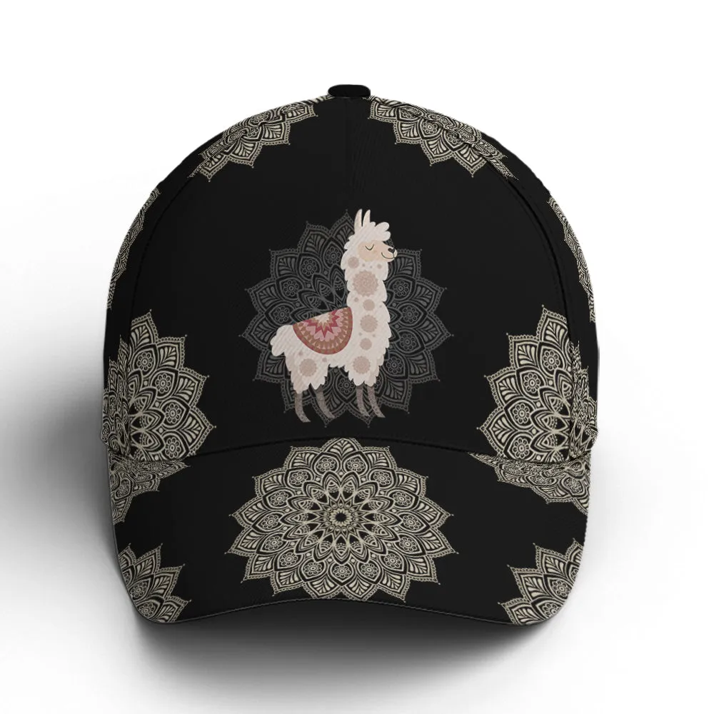 Llama Mandala Pattern Baseball Cap Coolspod