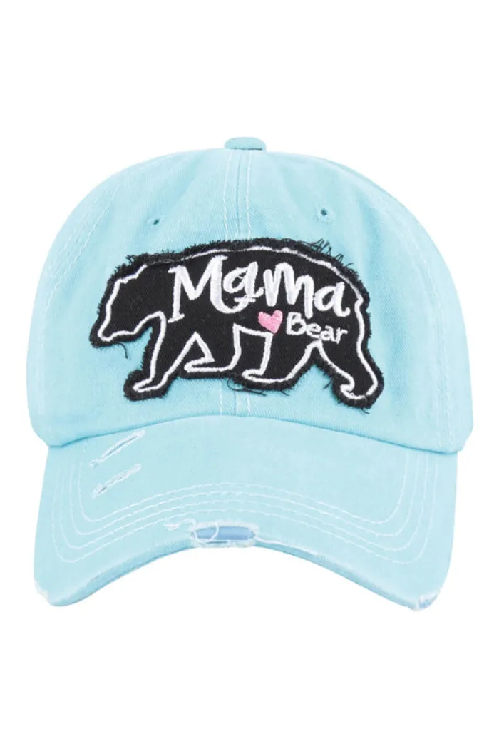 Mama Bear Rugged Accent Baseball Cap