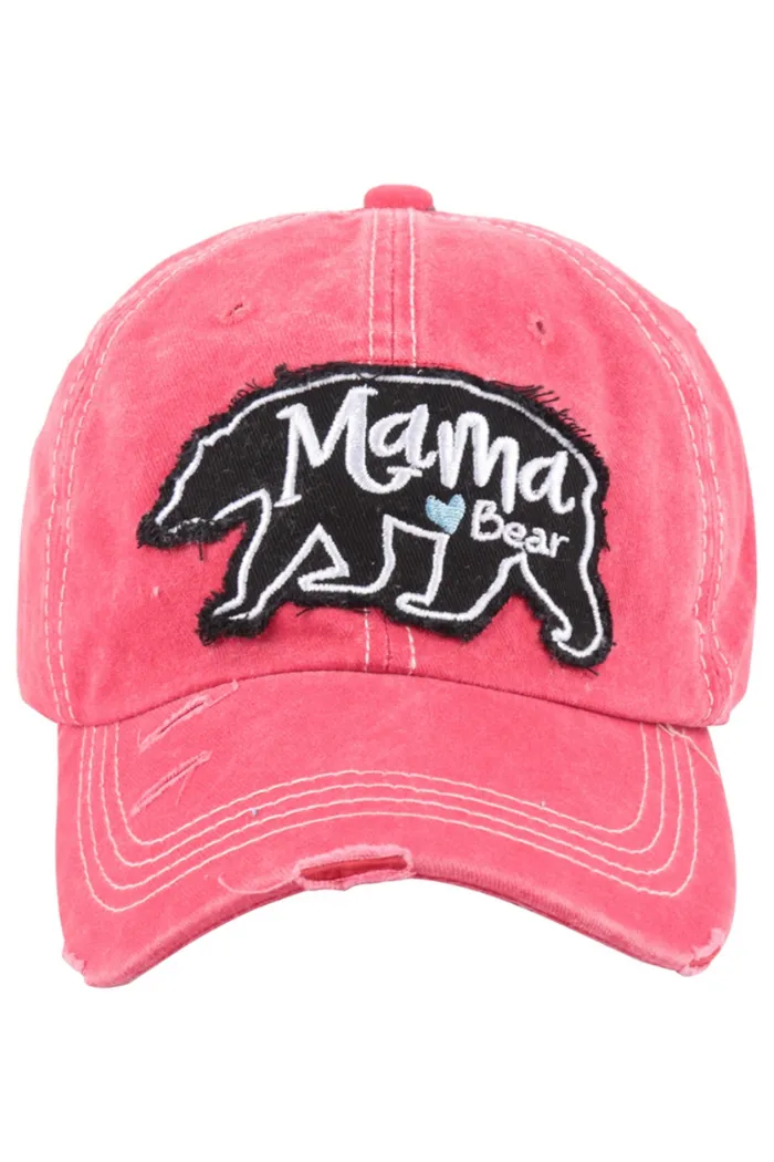 Mama Bear Rugged Accent Baseball Cap