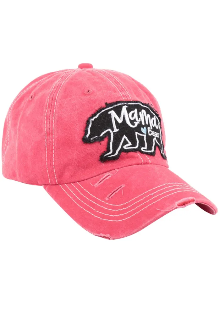 Mama Bear Rugged Accent Baseball Cap