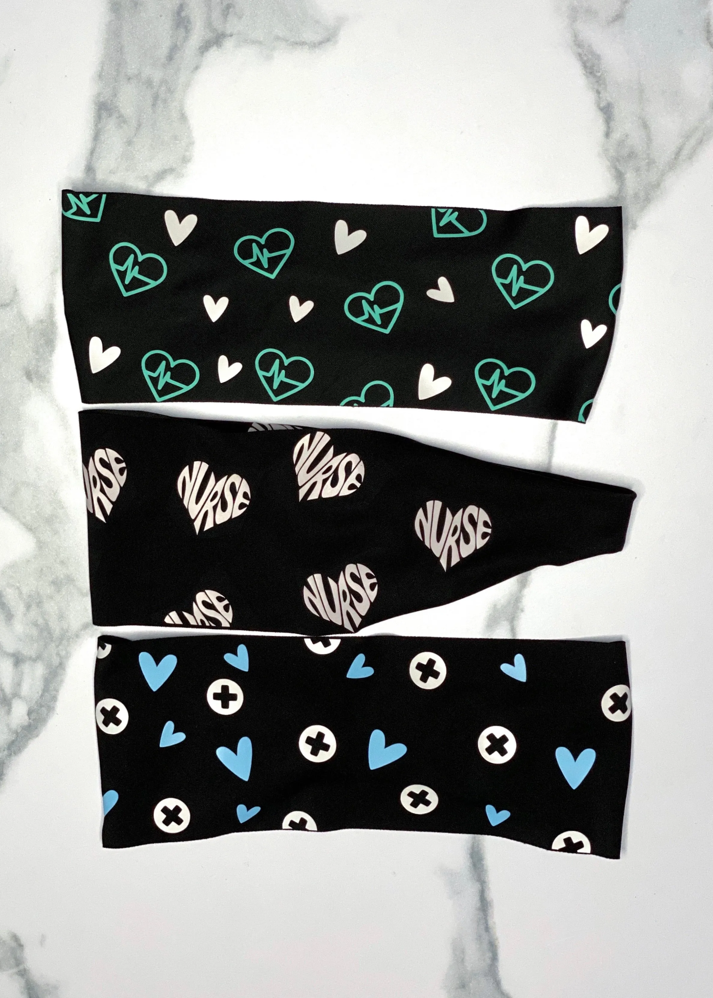 Medical Heart Printed Yoga Headbands