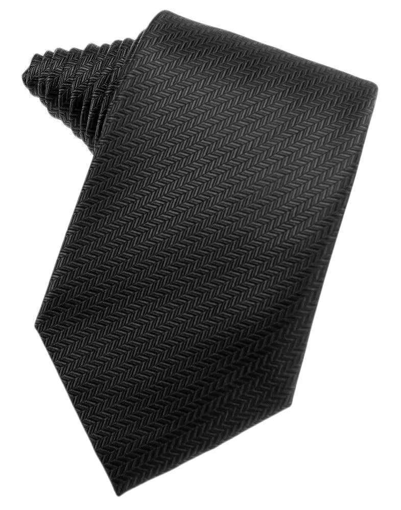 Merlot Herringbone Necktie